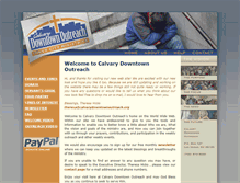 Tablet Screenshot of calvarydowntownoutreach.org